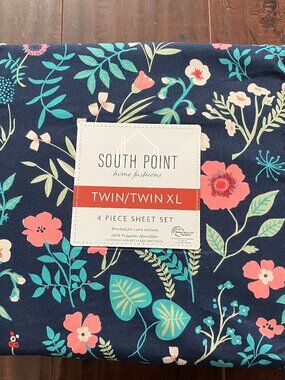 *NEW* South Point Home Fashions Microfiber 4-Piece Sheet Set